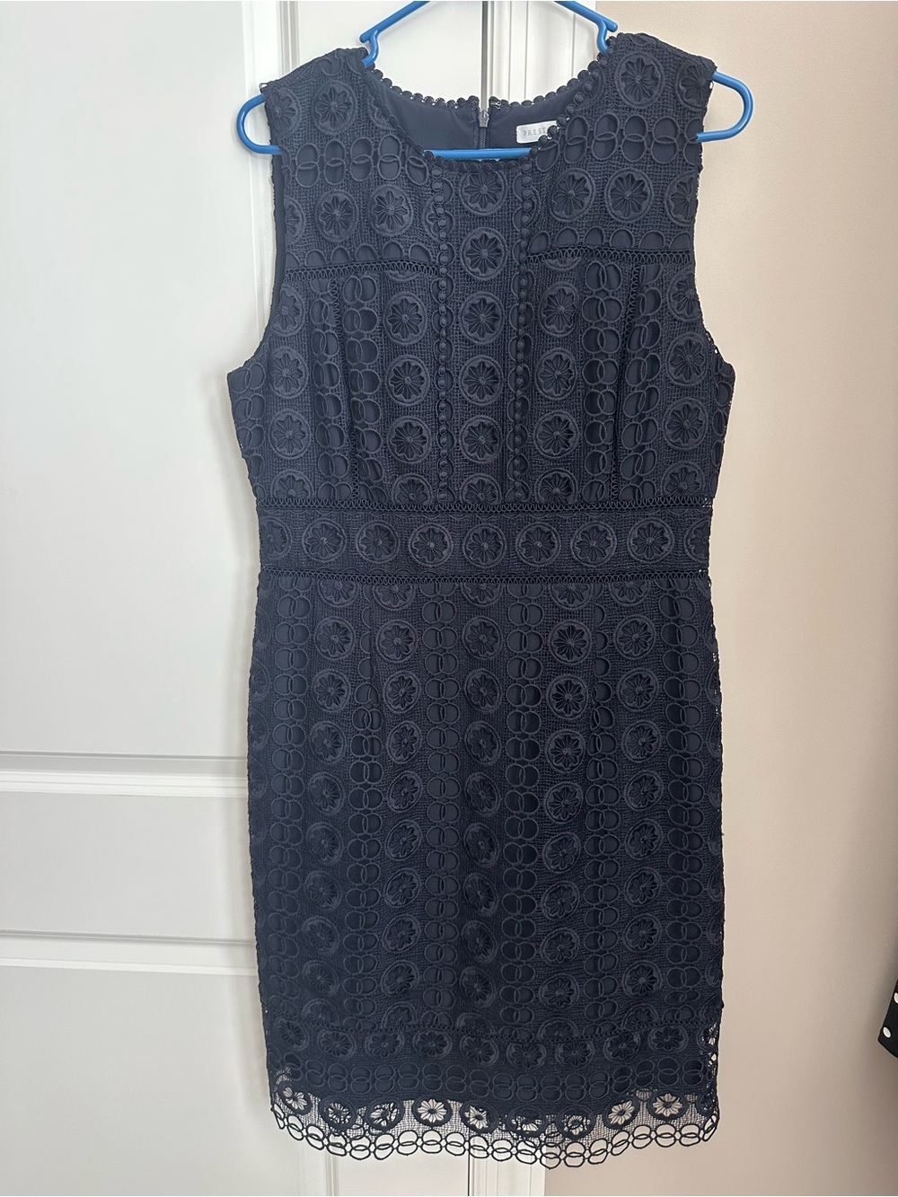 Preston & York Classic Navy Lace Sheath Dress